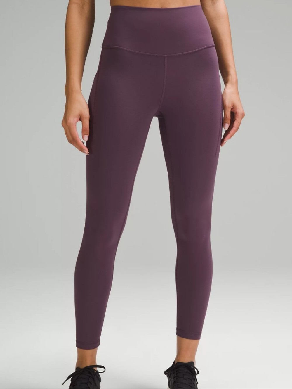 Lululemon Wunder Train High-Rise Tight 25" Pockets, Purple, Size 4